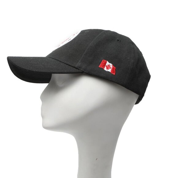 Canada Black Dat Hat Embroidered Baseball Cap Round Flag Casual Velcro Back - Picture 5 of 8